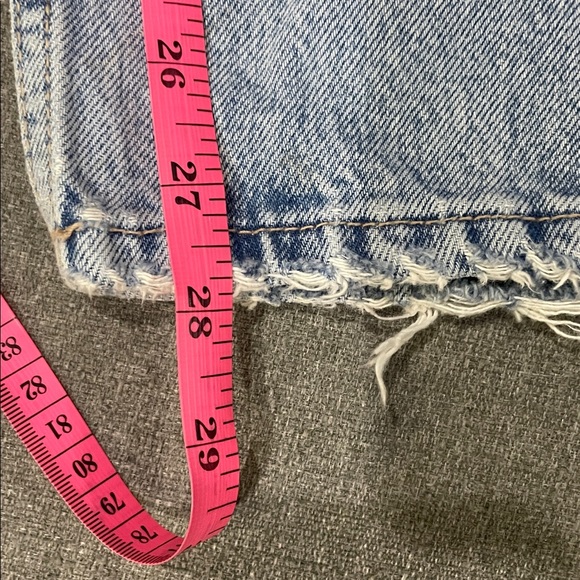 ZARA ripped mom jeans Straight leg light wash distressed - Picture 10 of 12